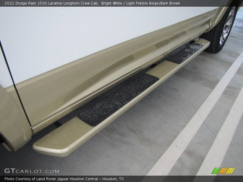 Bright White / Light Pebble Beige/Bark Brown 2012 Dodge Ram 1500 Laramie Longhorn Crew Cab