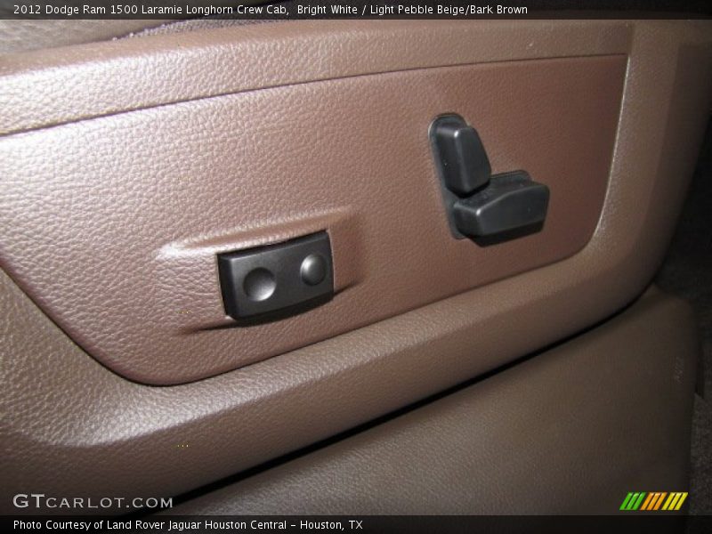 Bright White / Light Pebble Beige/Bark Brown 2012 Dodge Ram 1500 Laramie Longhorn Crew Cab