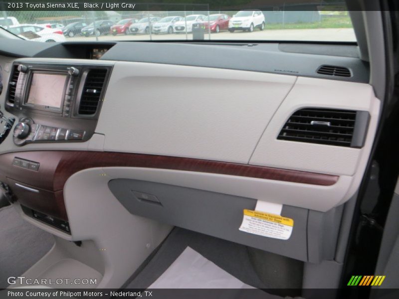 Black / Light Gray 2013 Toyota Sienna XLE
