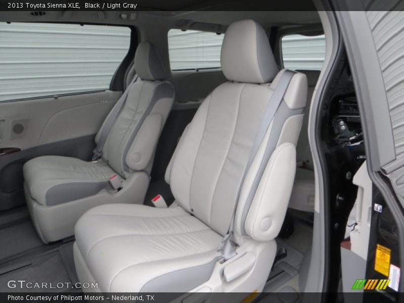 Black / Light Gray 2013 Toyota Sienna XLE