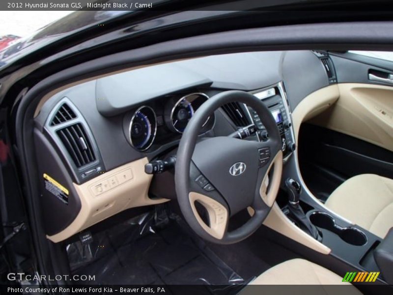Midnight Black / Camel 2012 Hyundai Sonata GLS