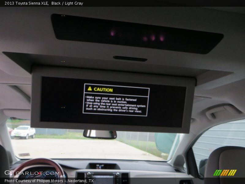 Black / Light Gray 2013 Toyota Sienna XLE