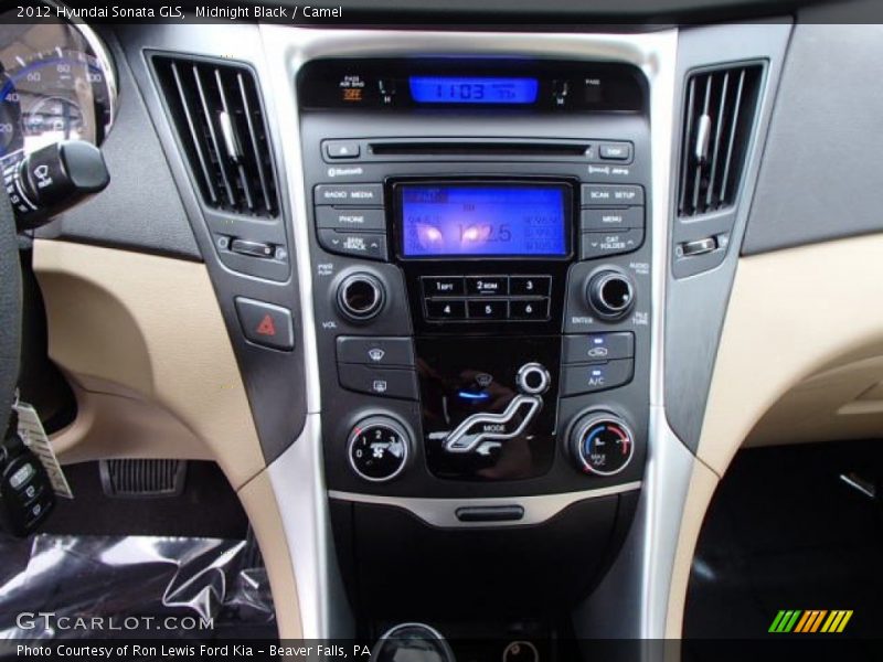 Midnight Black / Camel 2012 Hyundai Sonata GLS