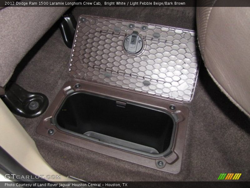 Bright White / Light Pebble Beige/Bark Brown 2012 Dodge Ram 1500 Laramie Longhorn Crew Cab