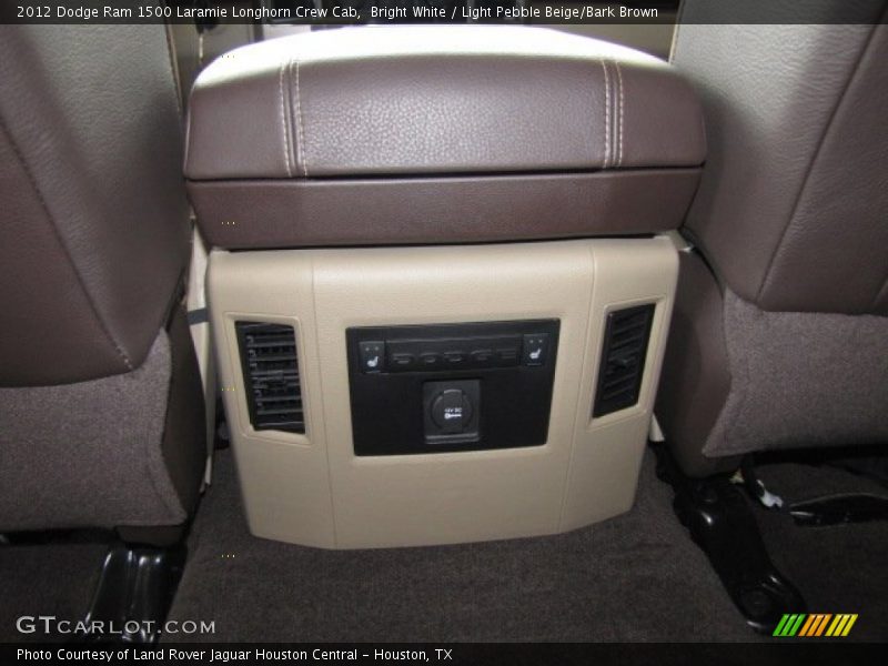 Bright White / Light Pebble Beige/Bark Brown 2012 Dodge Ram 1500 Laramie Longhorn Crew Cab