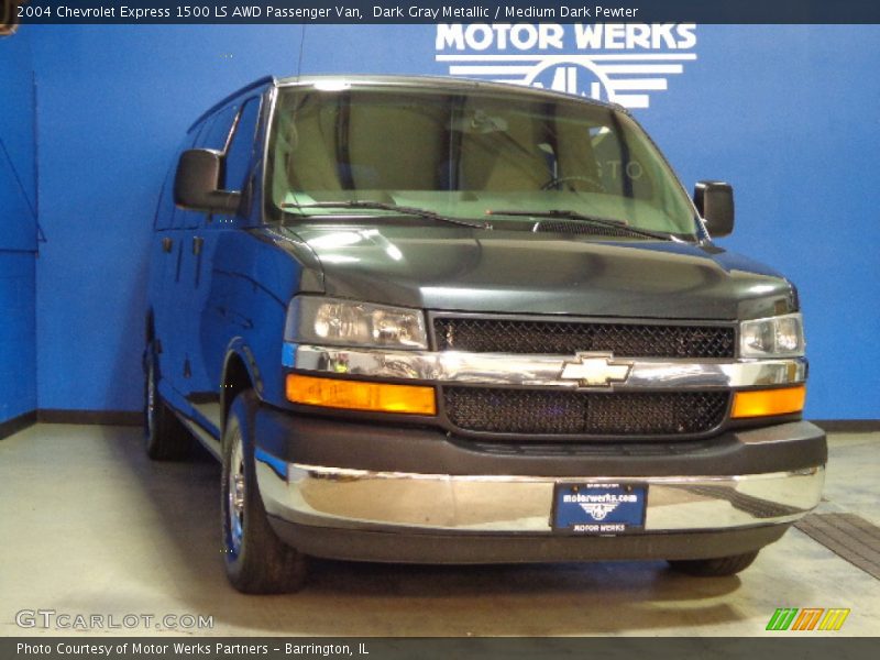 Dark Gray Metallic / Medium Dark Pewter 2004 Chevrolet Express 1500 LS AWD Passenger Van