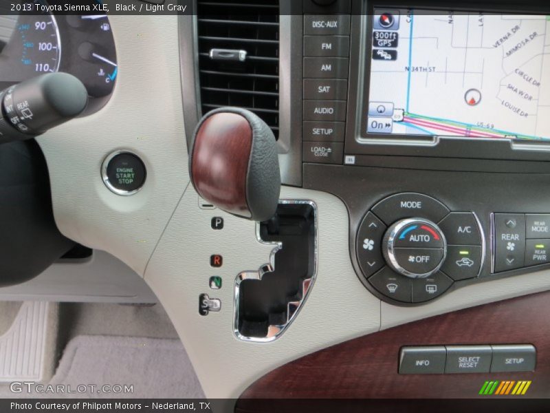 Black / Light Gray 2013 Toyota Sienna XLE