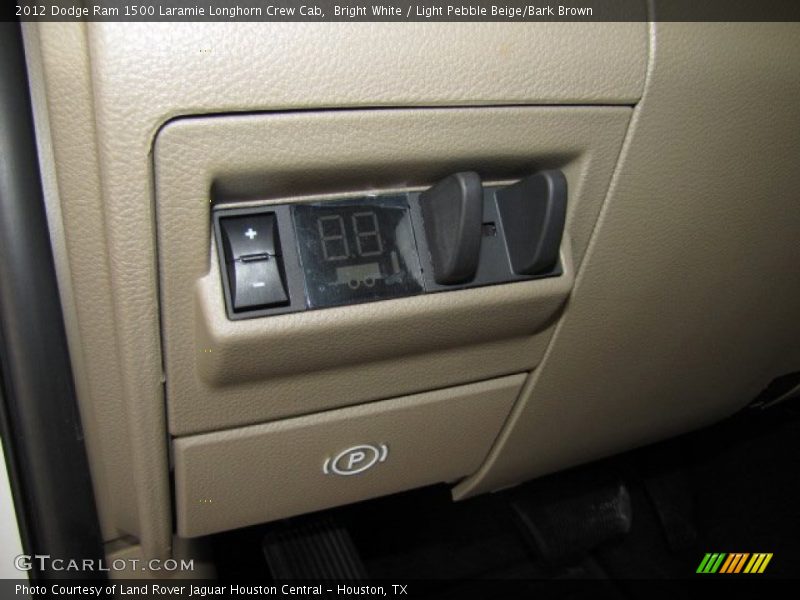 Bright White / Light Pebble Beige/Bark Brown 2012 Dodge Ram 1500 Laramie Longhorn Crew Cab