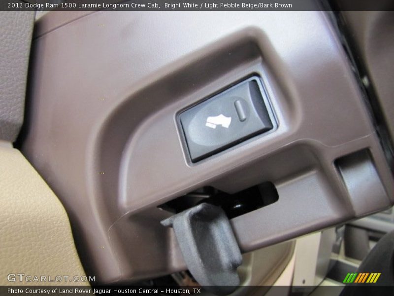 Bright White / Light Pebble Beige/Bark Brown 2012 Dodge Ram 1500 Laramie Longhorn Crew Cab
