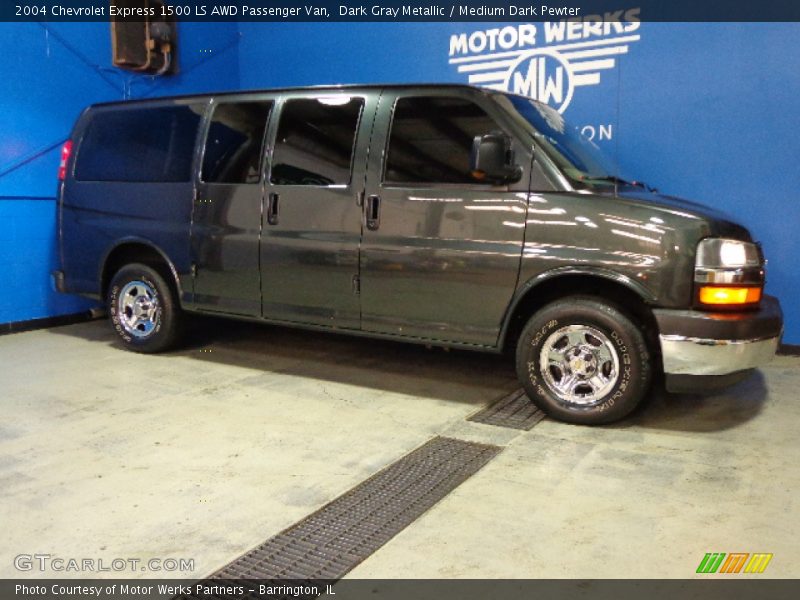Dark Gray Metallic / Medium Dark Pewter 2004 Chevrolet Express 1500 LS AWD Passenger Van