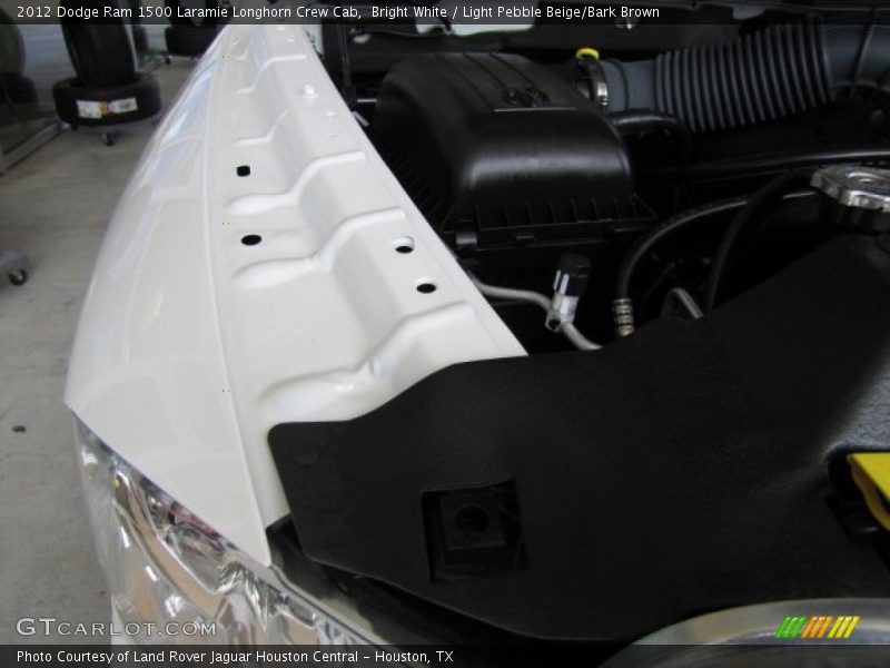 Bright White / Light Pebble Beige/Bark Brown 2012 Dodge Ram 1500 Laramie Longhorn Crew Cab