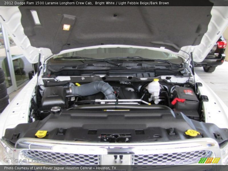 Bright White / Light Pebble Beige/Bark Brown 2012 Dodge Ram 1500 Laramie Longhorn Crew Cab