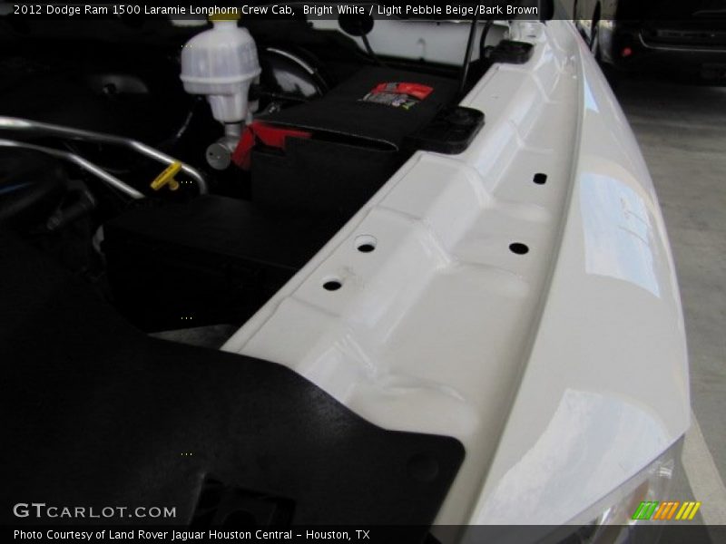 Bright White / Light Pebble Beige/Bark Brown 2012 Dodge Ram 1500 Laramie Longhorn Crew Cab