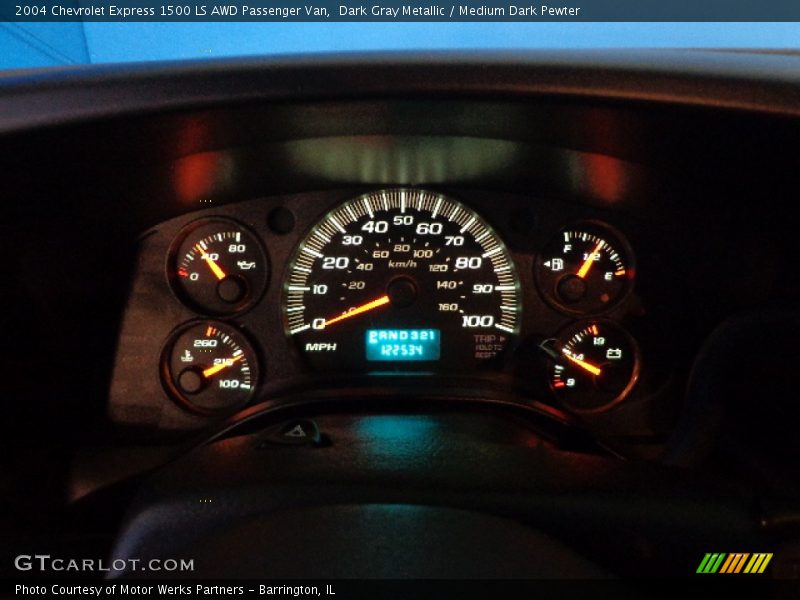 Dark Gray Metallic / Medium Dark Pewter 2004 Chevrolet Express 1500 LS AWD Passenger Van