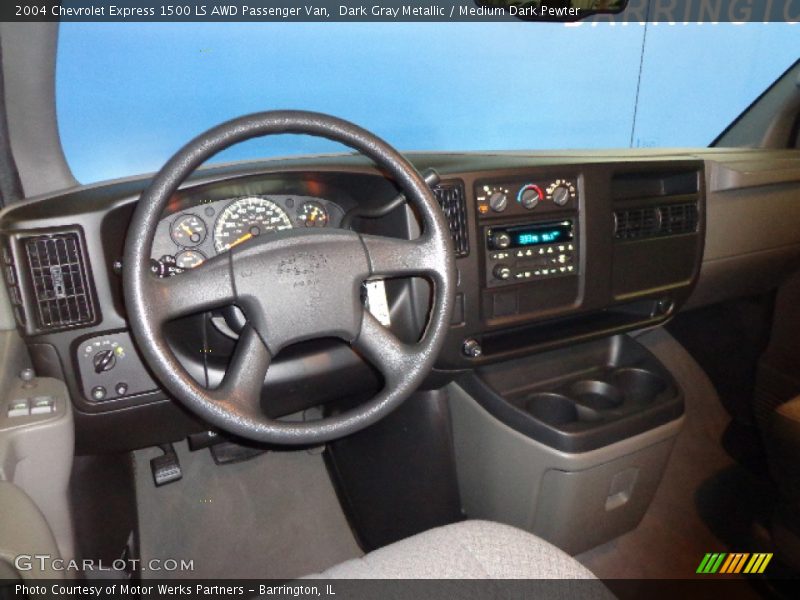Dark Gray Metallic / Medium Dark Pewter 2004 Chevrolet Express 1500 LS AWD Passenger Van