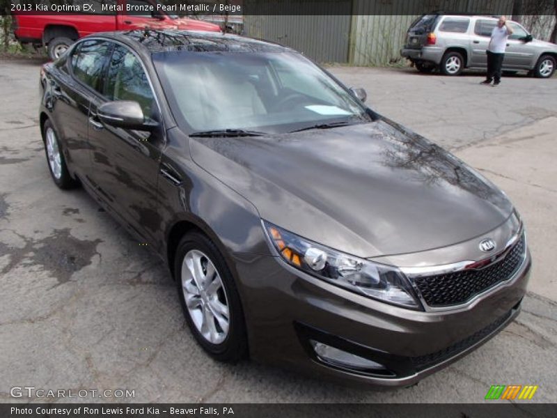 Metal Bronze Pearl Metallic / Beige 2013 Kia Optima EX