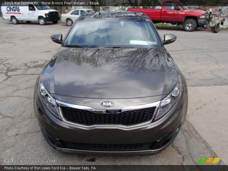 Metal Bronze Pearl Metallic / Beige 2013 Kia Optima EX