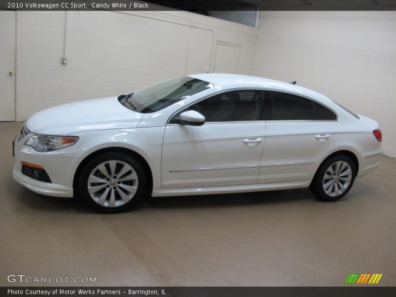 Candy White / Black 2010 Volkswagen CC Sport