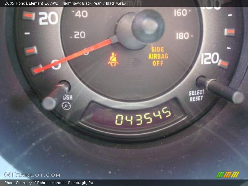 Nighthawk Black Pearl / Black/Gray 2005 Honda Element EX AWD
