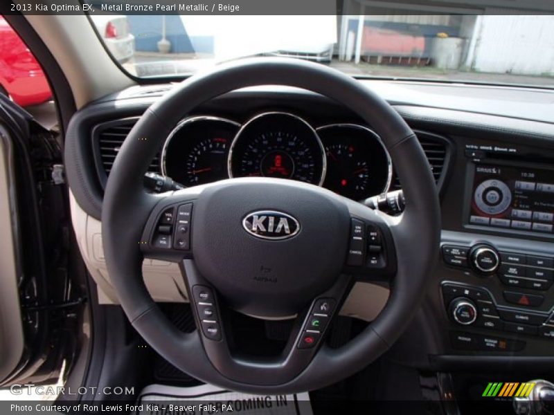 Metal Bronze Pearl Metallic / Beige 2013 Kia Optima EX