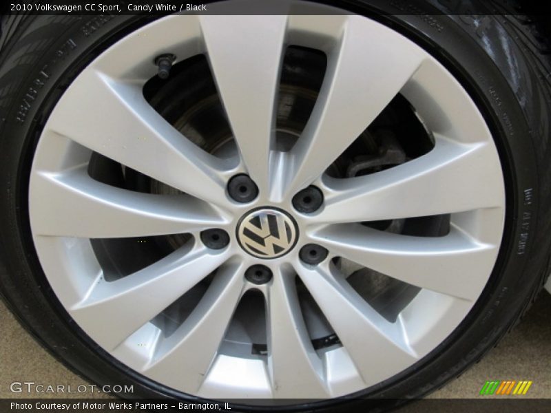 Candy White / Black 2010 Volkswagen CC Sport