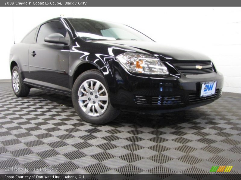 Black / Gray 2009 Chevrolet Cobalt LS Coupe