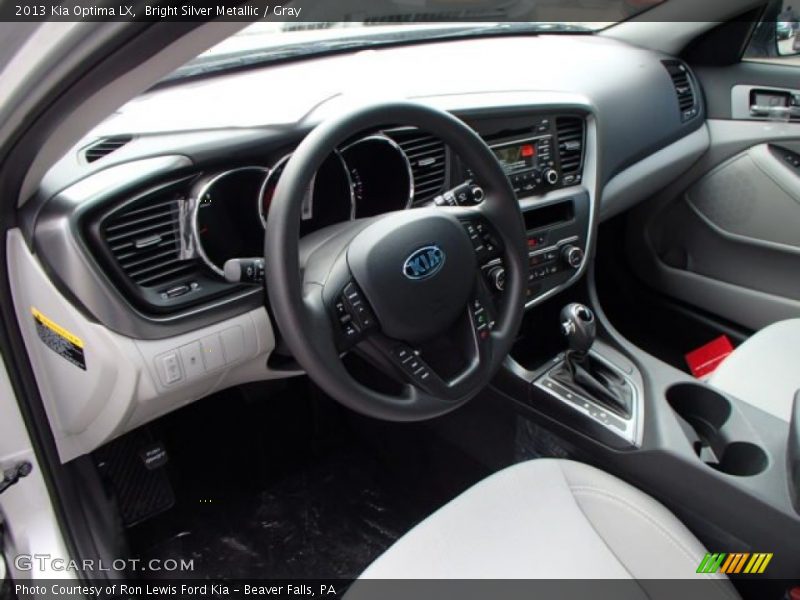 Bright Silver Metallic / Gray 2013 Kia Optima LX