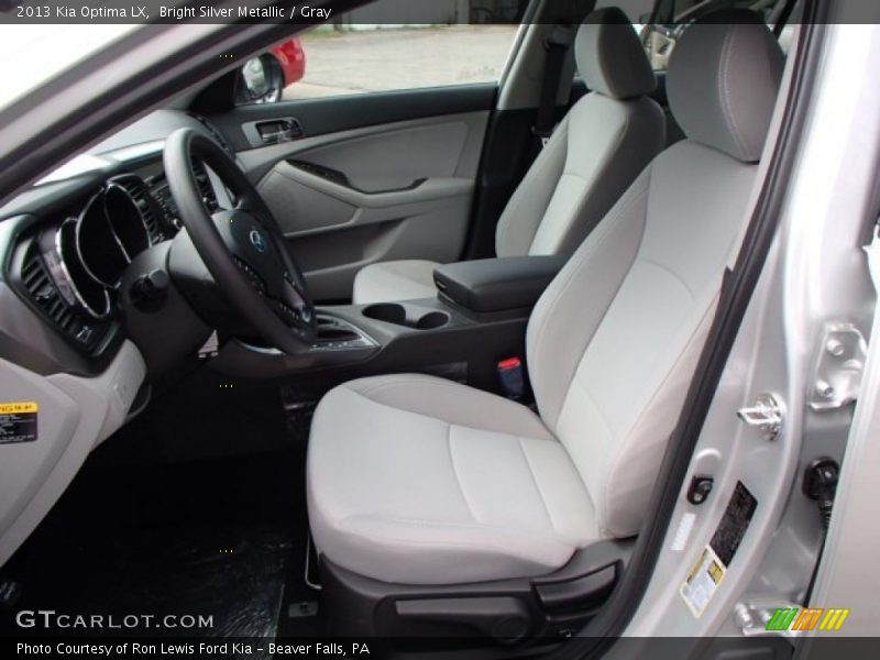  2013 Optima LX Gray Interior