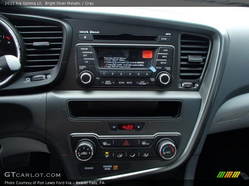 Bright Silver Metallic / Gray 2013 Kia Optima LX