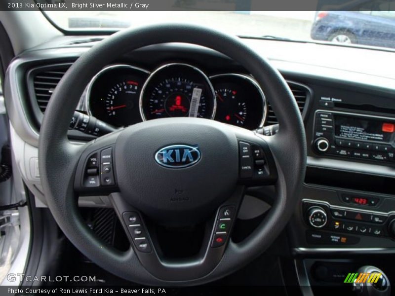 Bright Silver Metallic / Gray 2013 Kia Optima LX