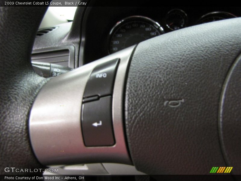 Black / Gray 2009 Chevrolet Cobalt LS Coupe