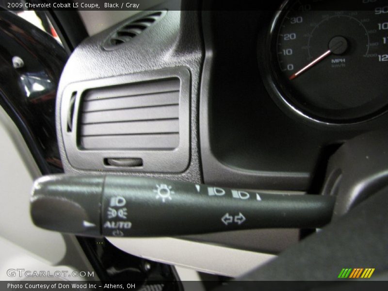 Black / Gray 2009 Chevrolet Cobalt LS Coupe