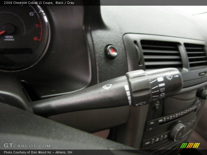Black / Gray 2009 Chevrolet Cobalt LS Coupe