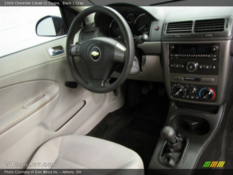 Black / Gray 2009 Chevrolet Cobalt LS Coupe