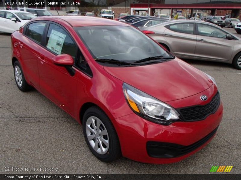 Front 3/4 View of 2013 Rio LX Sedan