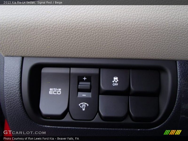 Signal Red / Beige 2013 Kia Rio LX Sedan