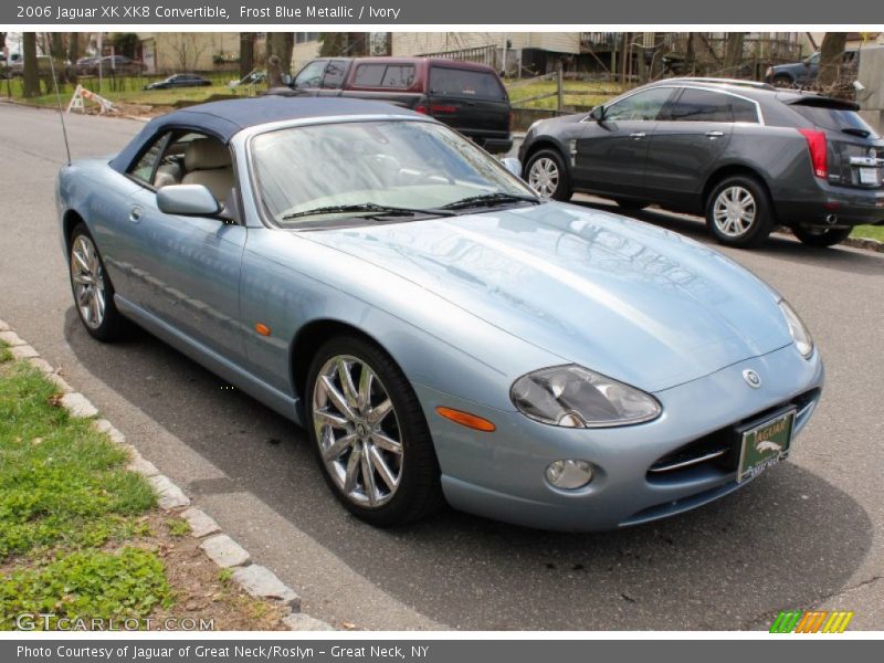 Frost Blue Metallic / Ivory 2006 Jaguar XK XK8 Convertible