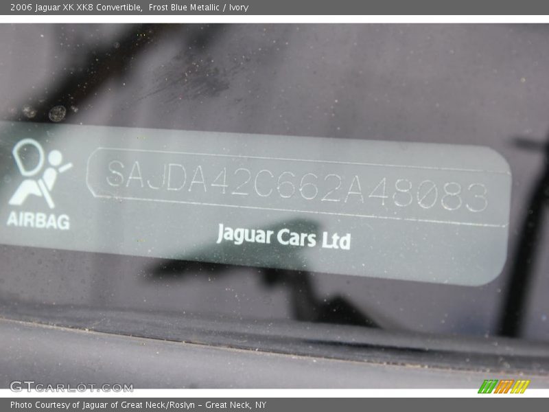 Frost Blue Metallic / Ivory 2006 Jaguar XK XK8 Convertible