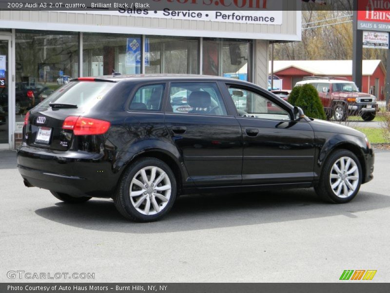 Brilliant Black / Black 2009 Audi A3 2.0T quattro