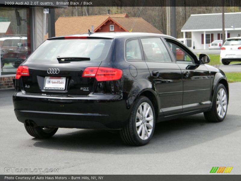 Brilliant Black / Black 2009 Audi A3 2.0T quattro