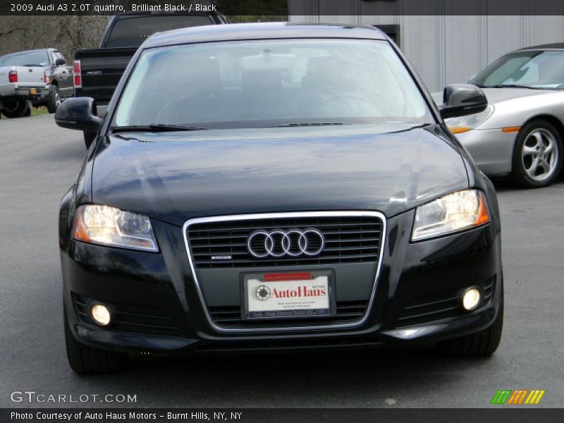 Brilliant Black / Black 2009 Audi A3 2.0T quattro