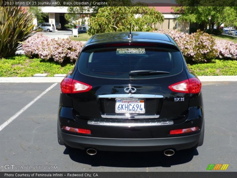 Black Obsidian / Graphite 2010 Infiniti EX 35 Journey AWD