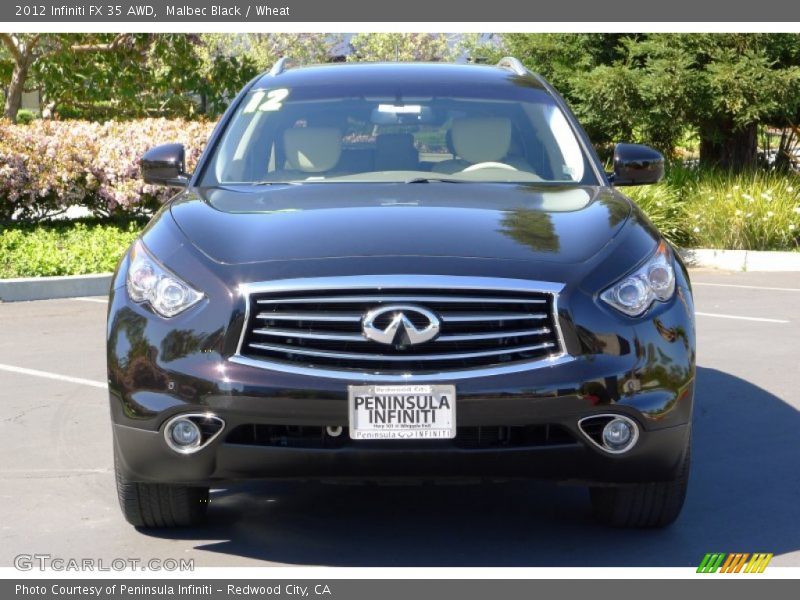 Malbec Black / Wheat 2012 Infiniti FX 35 AWD