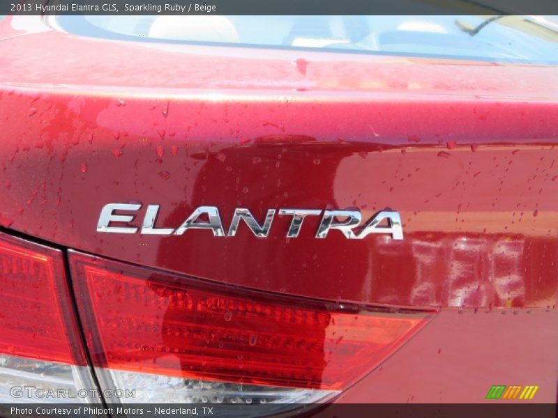 Sparkling Ruby / Beige 2013 Hyundai Elantra GLS