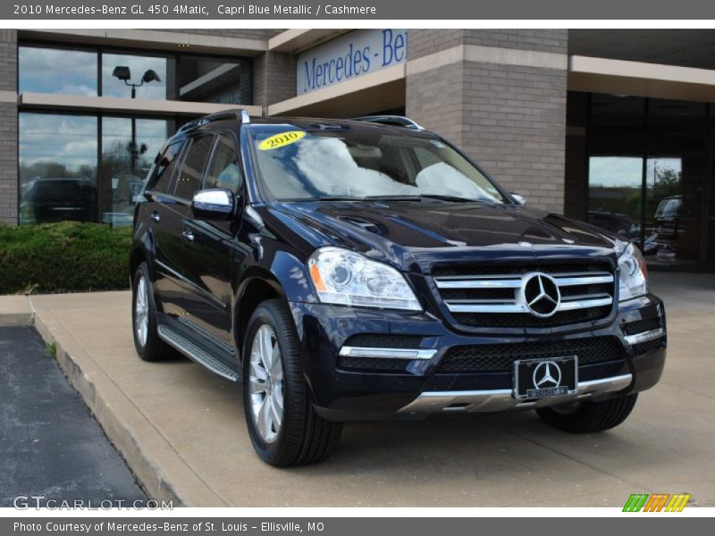 Capri Blue Metallic / Cashmere 2010 Mercedes-Benz GL 450 4Matic