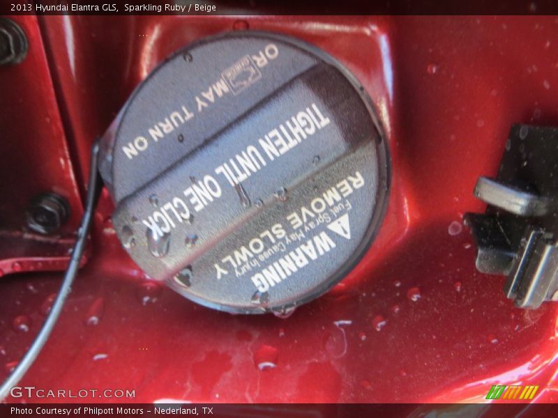 Sparkling Ruby / Beige 2013 Hyundai Elantra GLS