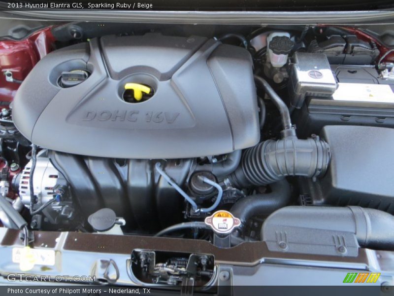 Sparkling Ruby / Beige 2013 Hyundai Elantra GLS