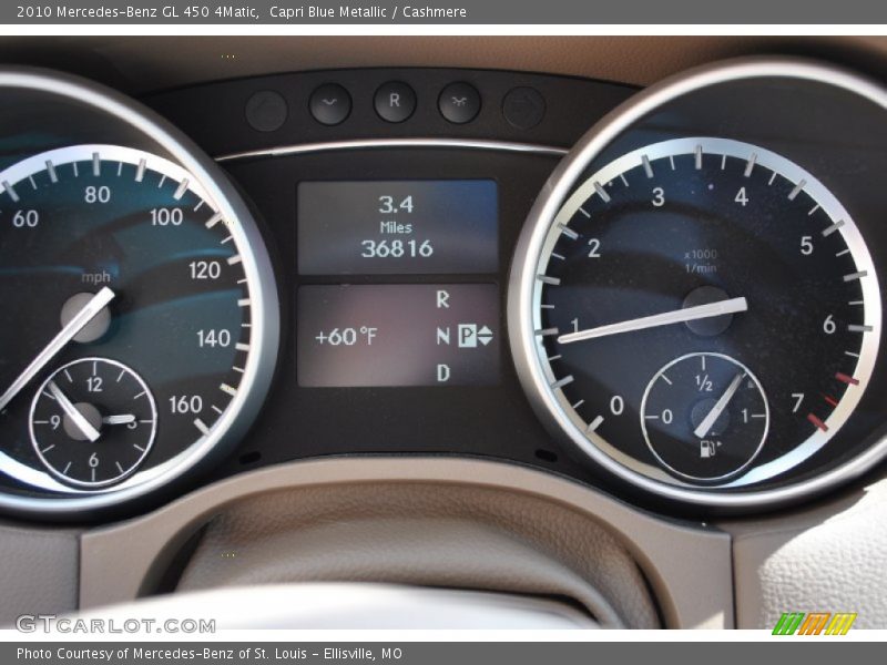 Capri Blue Metallic / Cashmere 2010 Mercedes-Benz GL 450 4Matic