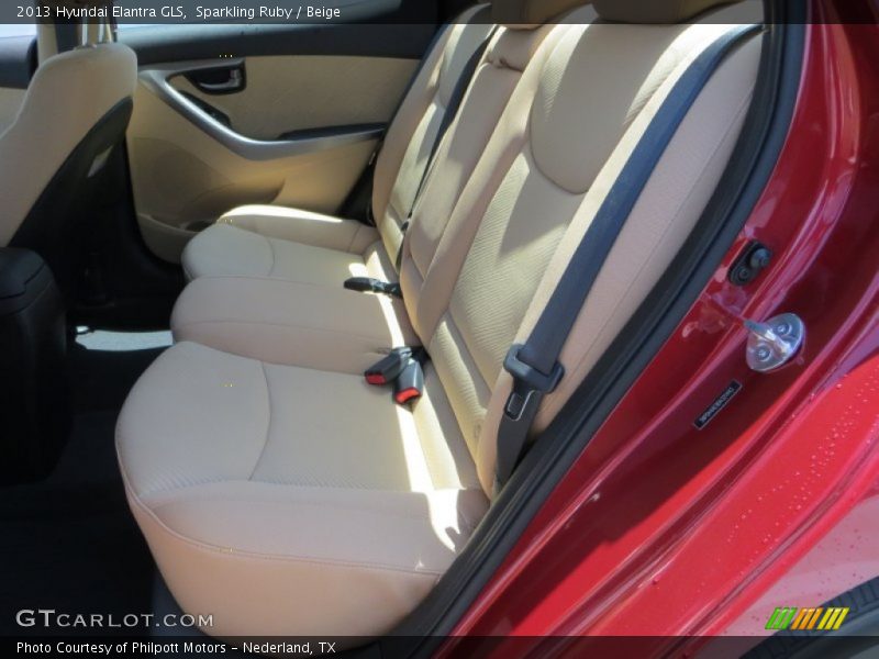 Sparkling Ruby / Beige 2013 Hyundai Elantra GLS