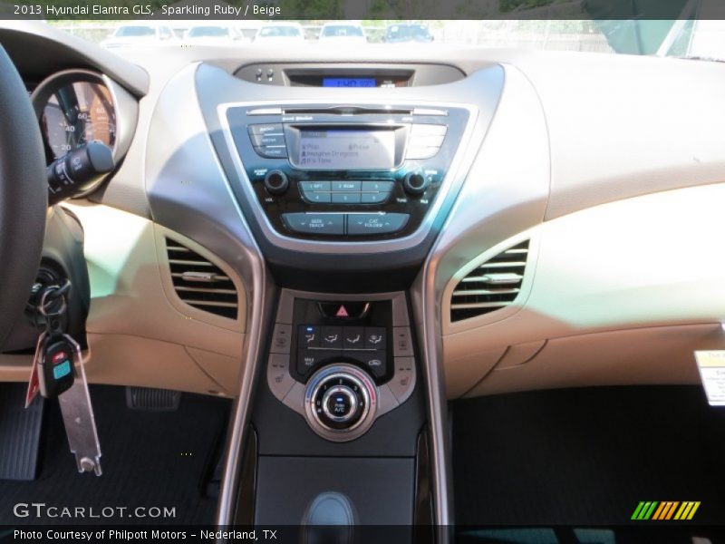 Sparkling Ruby / Beige 2013 Hyundai Elantra GLS
